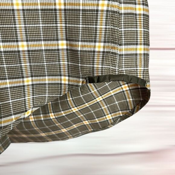 ZEGNA Sport Cotton Shirt Button Down Taupe Plaid Men’s size S - Picture 8 of 14